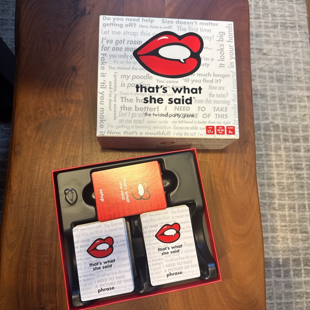 That's What She Said Party Game